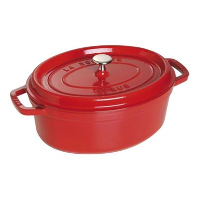 Staub La Cocotte Oval Döküm Tencere 29 cm / 4.2 Lt - Kiraz Kırmızısı