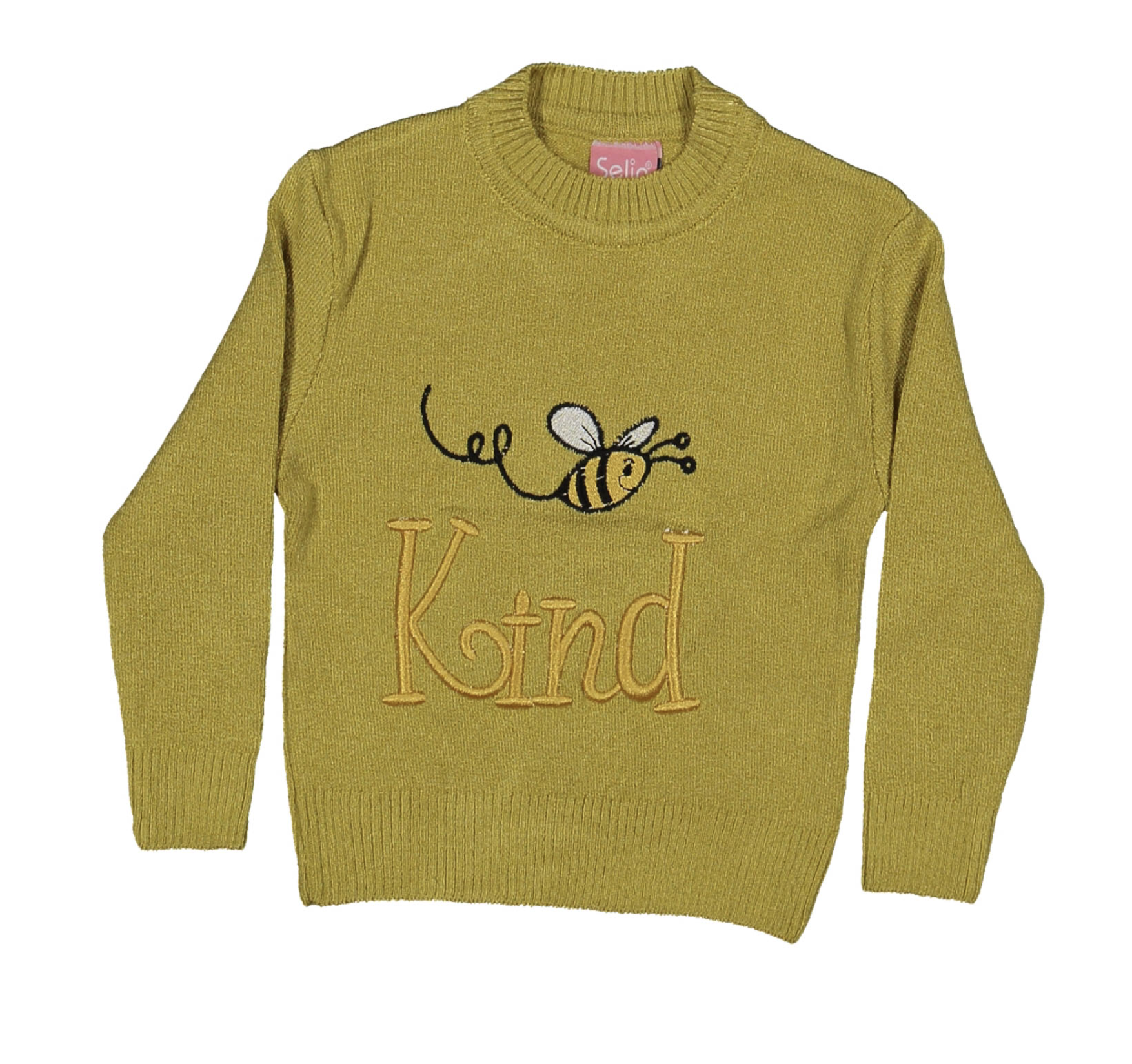 Arı İşlemeli Bebek Çocuk Kazak