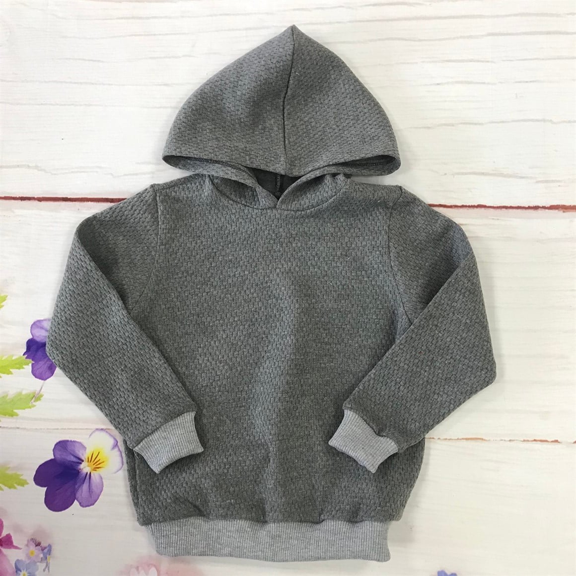 Bebek Çocuk Kapşonlu Sweatshirt