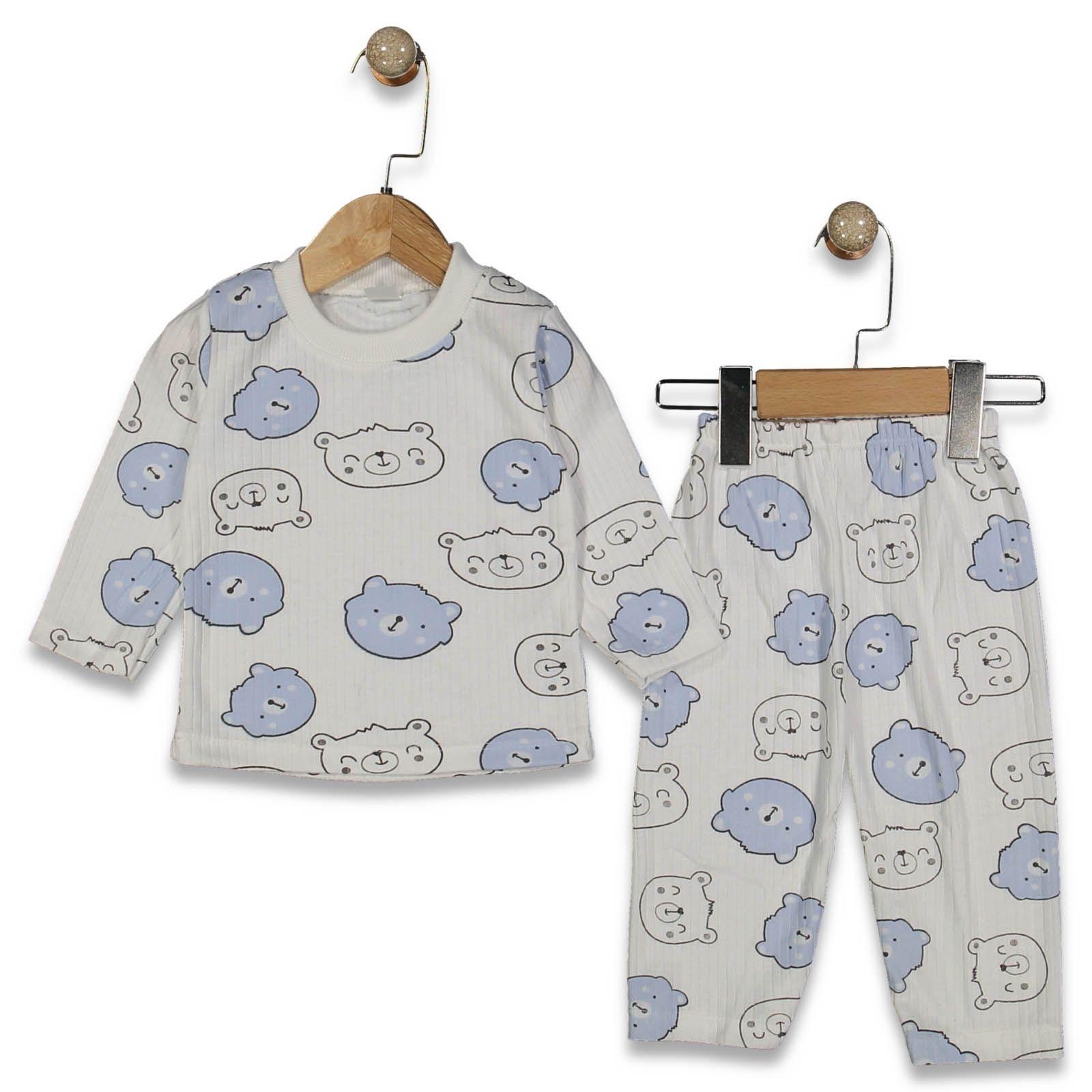 Fitilli Ayıcıklı Pijama Takımı