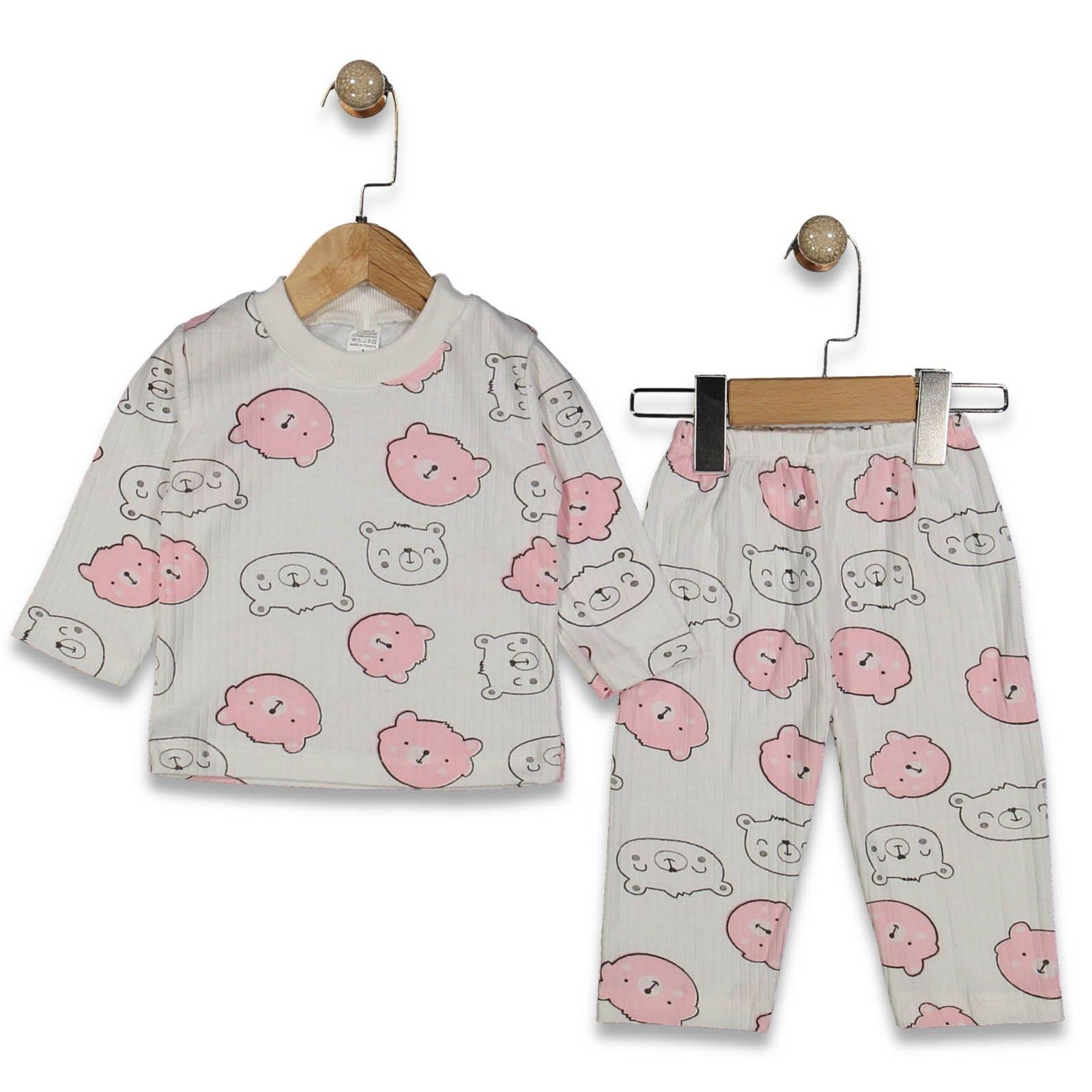 Fitilli Ayıcıklı Pijama Takımı