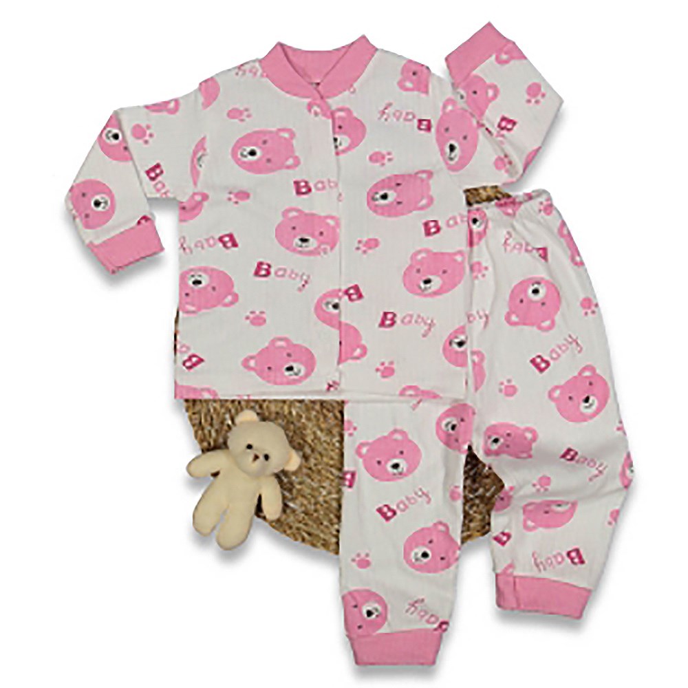 Fitilli Önden Çıtçıtlı Koala Baskılı 2'li Eşofman Takımı 0-3 Ay