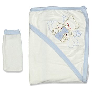 Ayıcık İşlemeli Havlu Silgi Seti