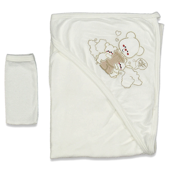 Ayıcık İşlemeli Havlu Silgi Seti