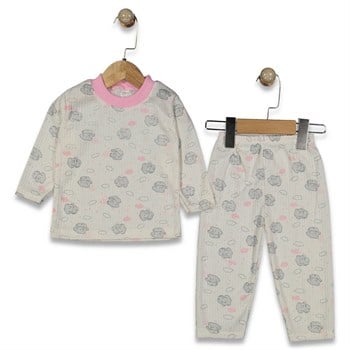 Fitilli Casper Desen Pijama Takımı 9-12-18 Ay