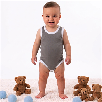 Füme Çıtçıtlı Atlet Bebek Badi 0-3 Ay