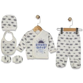 Güneş Baskılı 5'li Hastane Çıkışı Seti