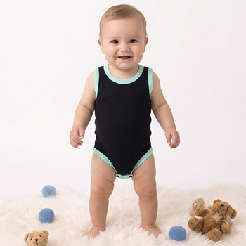 Siyah Çıtçıtlı Atlet Bebek Badi 0-9 Ay