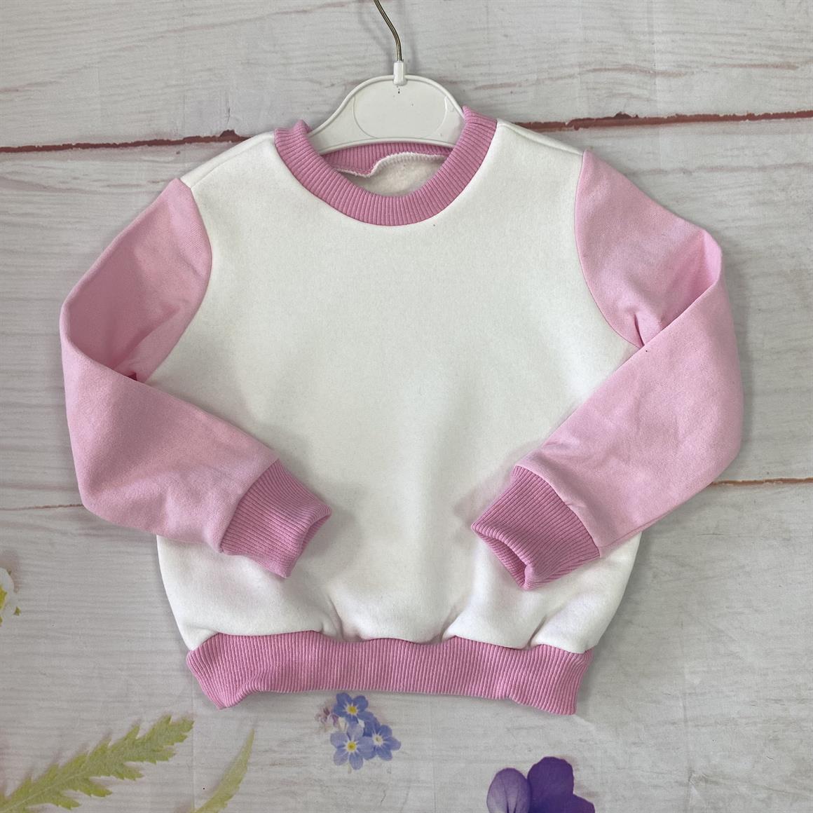 1-2 Yaş Üç İplik Şardonlu Bebek Sweatshirt