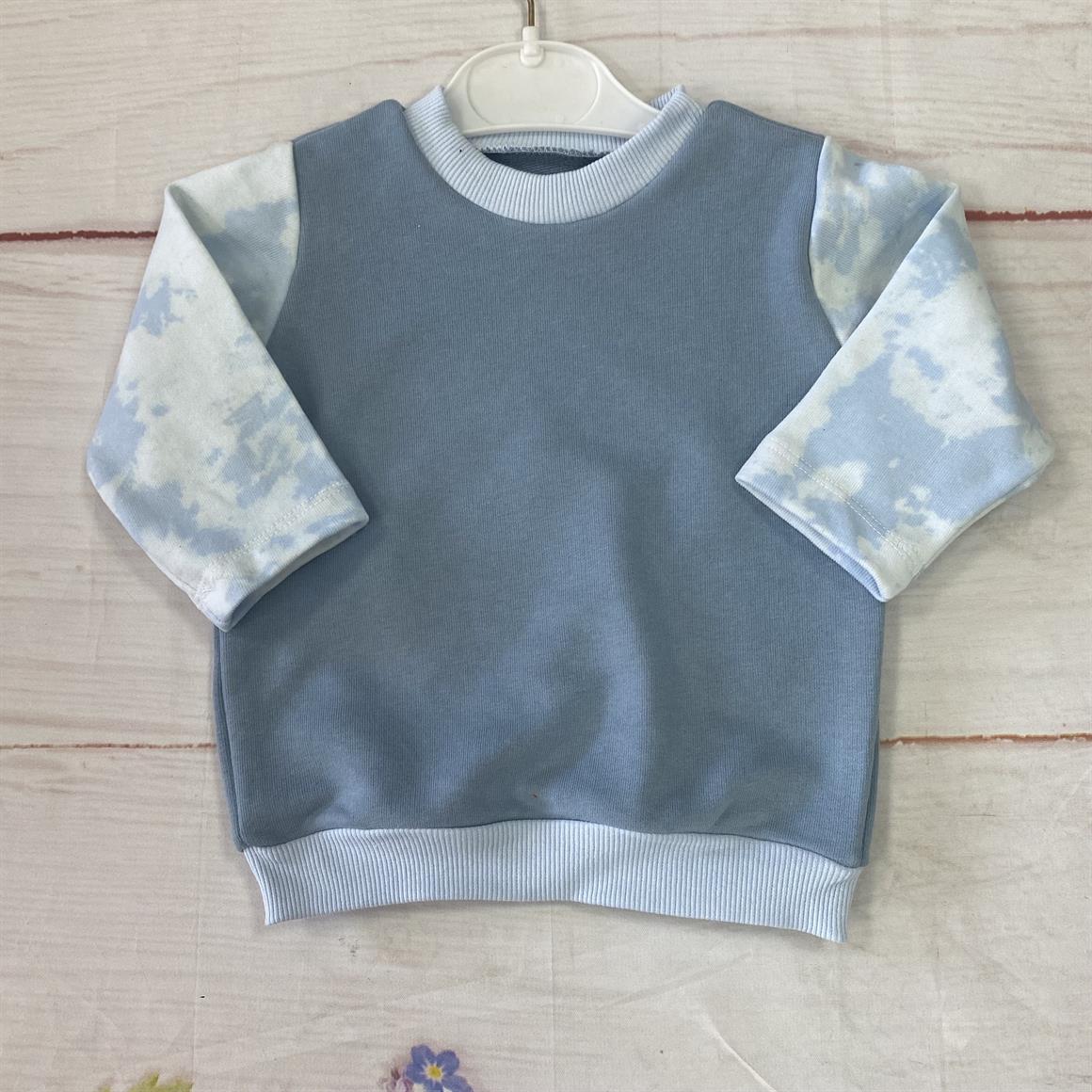 6-12 Ay İki İplik Bebek Sweatshirt