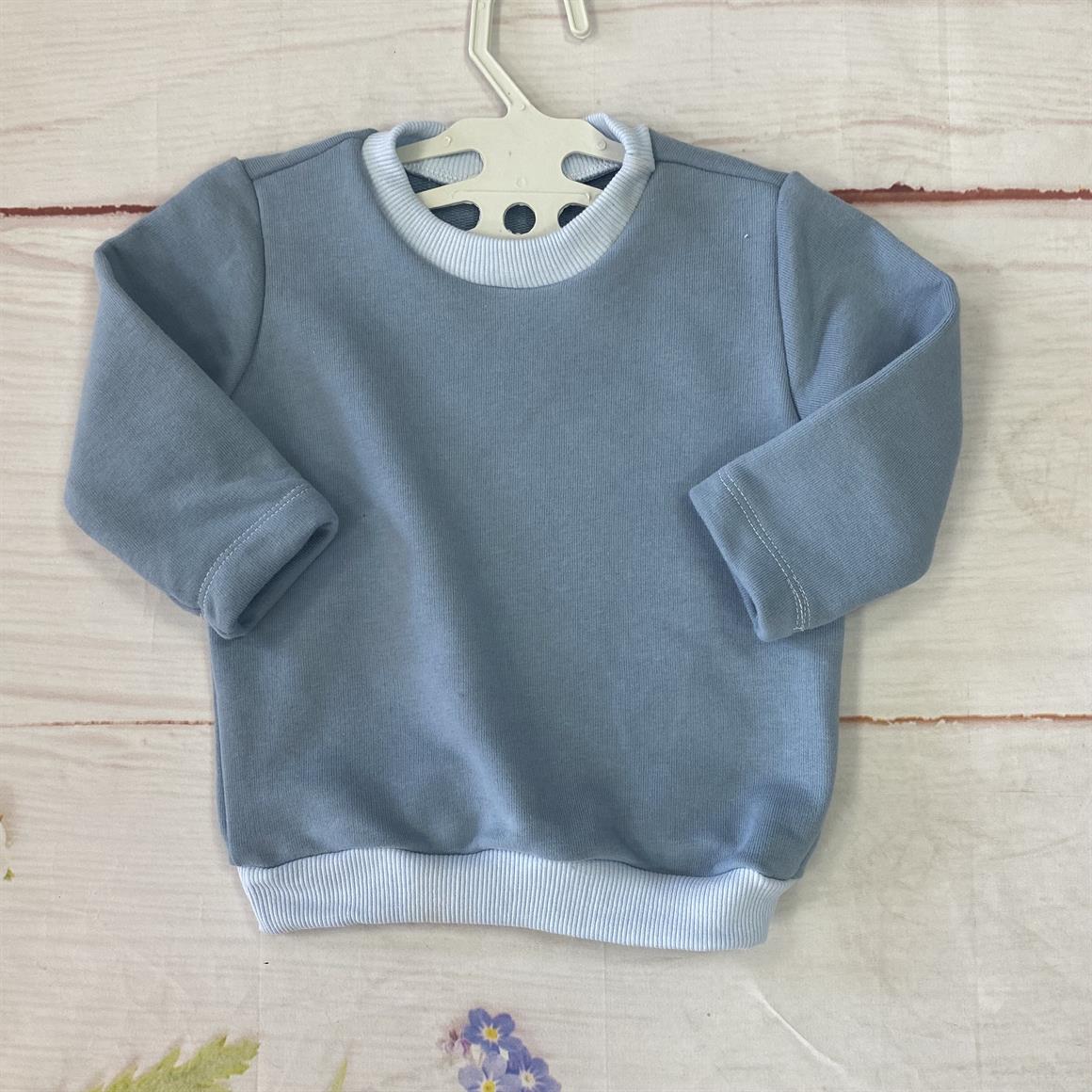 6-12 Ay Üç İplik Bebek Sweatshirt
