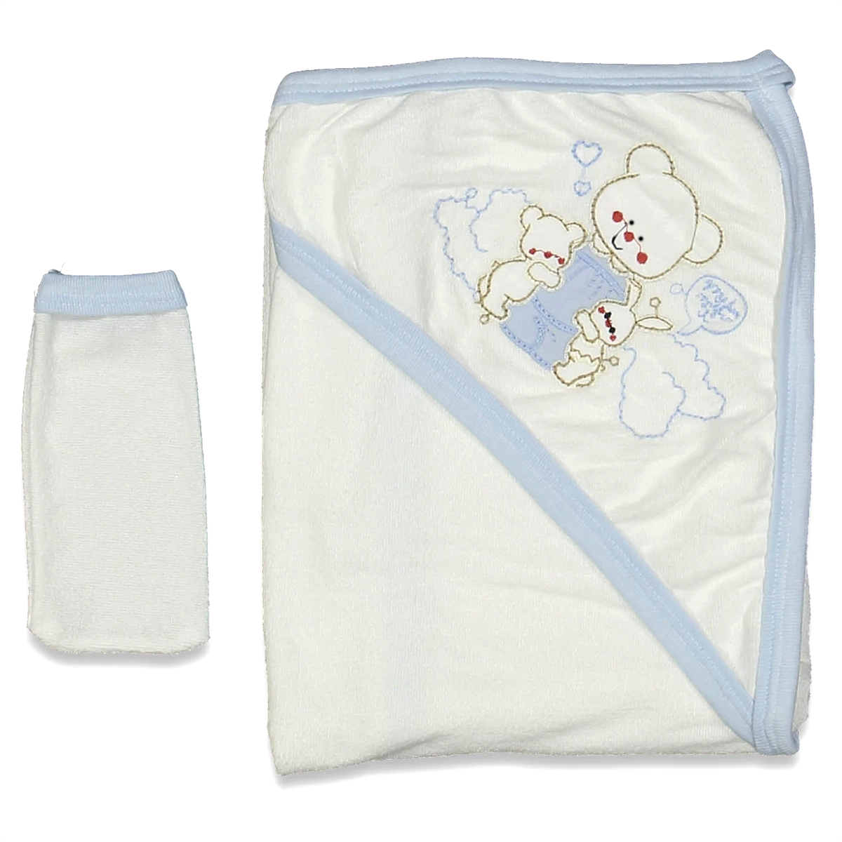 Ayıcık İşlemeli Havlu Silgi Seti