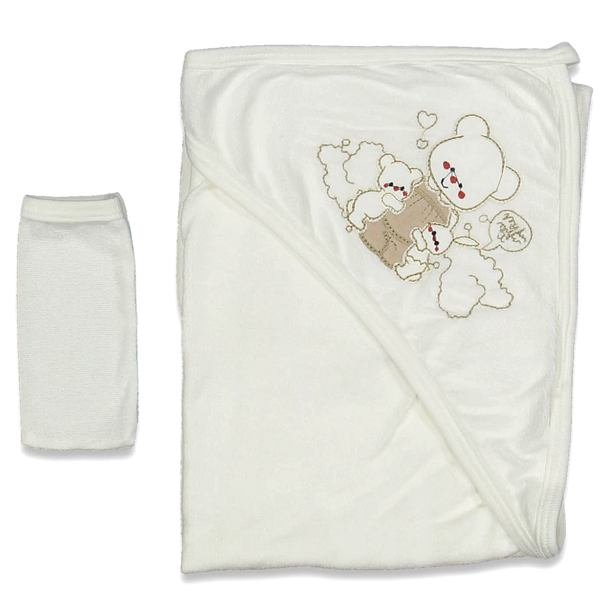 Ayıcık İşlemeli Havlu Silgi Seti