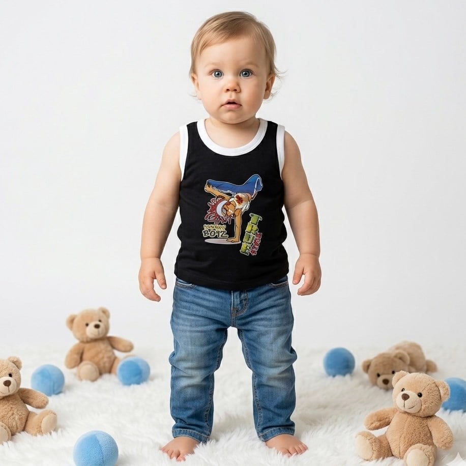 Baskılı Bebek Atlet 2 Yaş