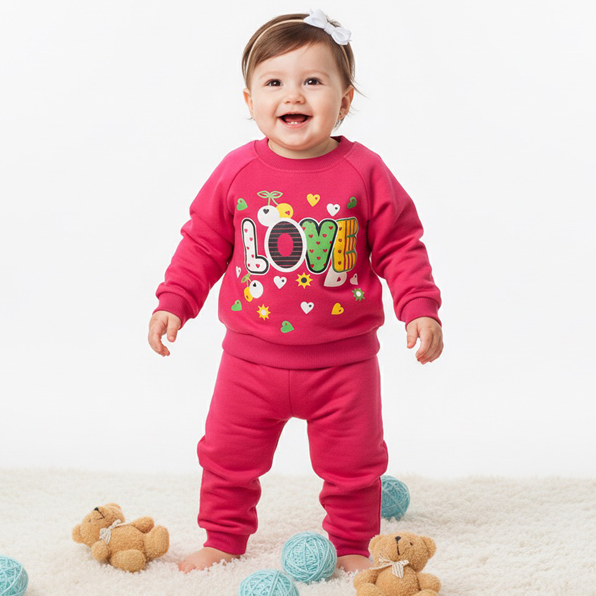 Baskılı Bebek Eşofman Takımı