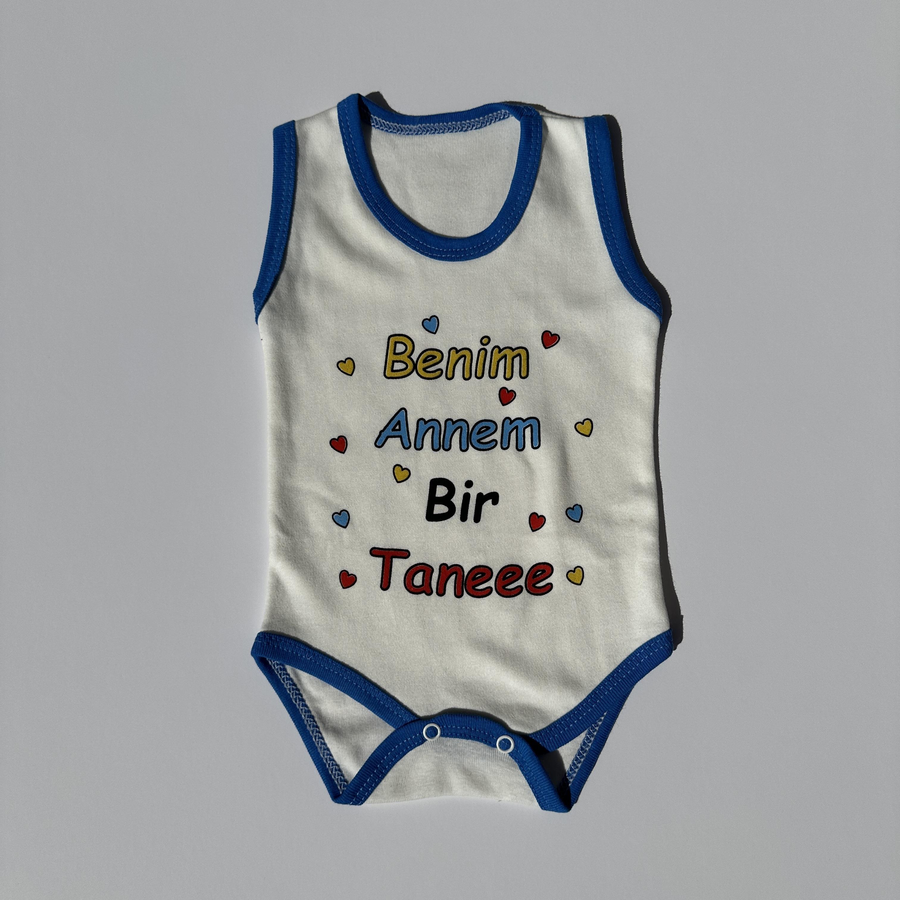 Baskılı Çıtçıtlı Badi 0-12 Ay