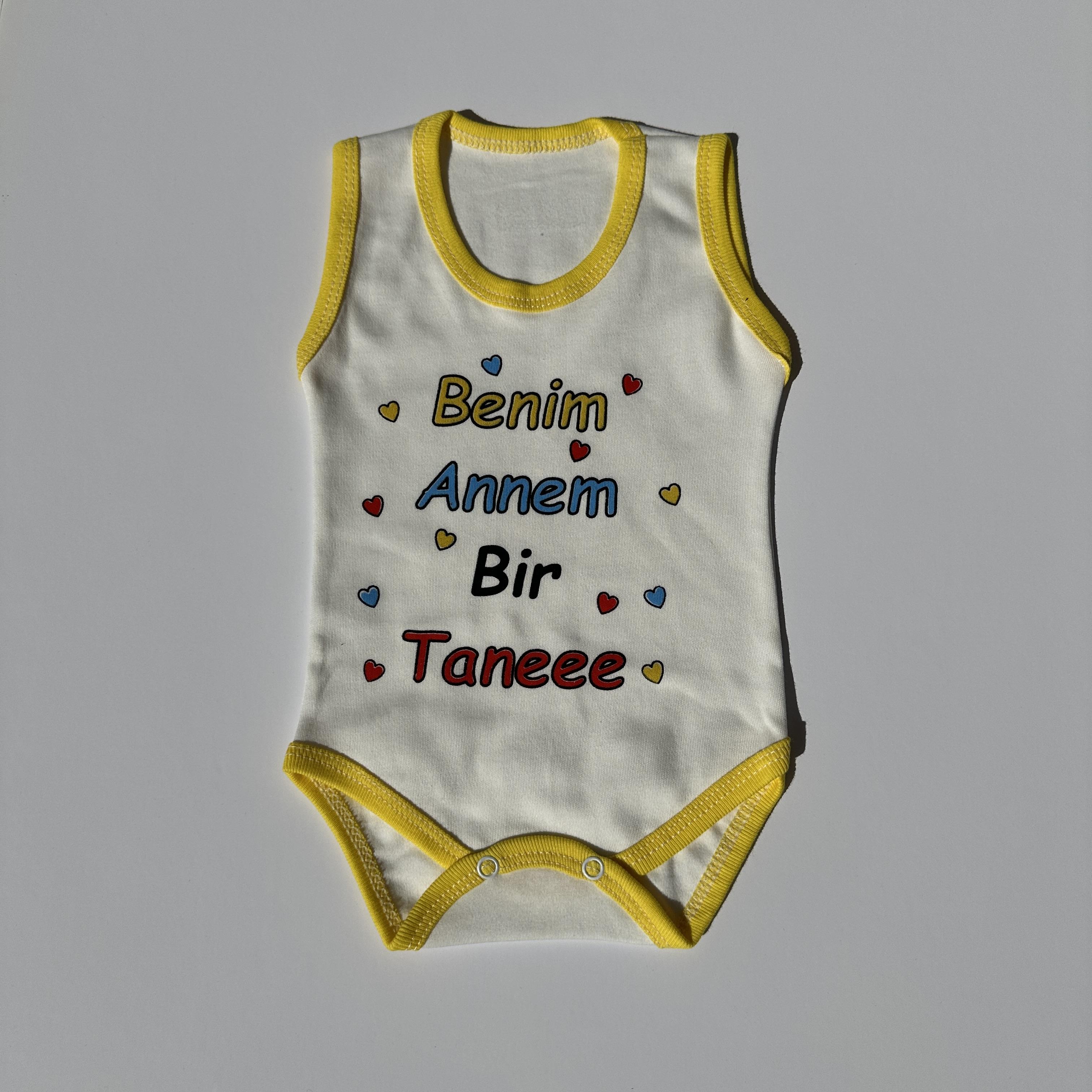 Baskılı Çıtçıtlı Badi 0-12 Ay