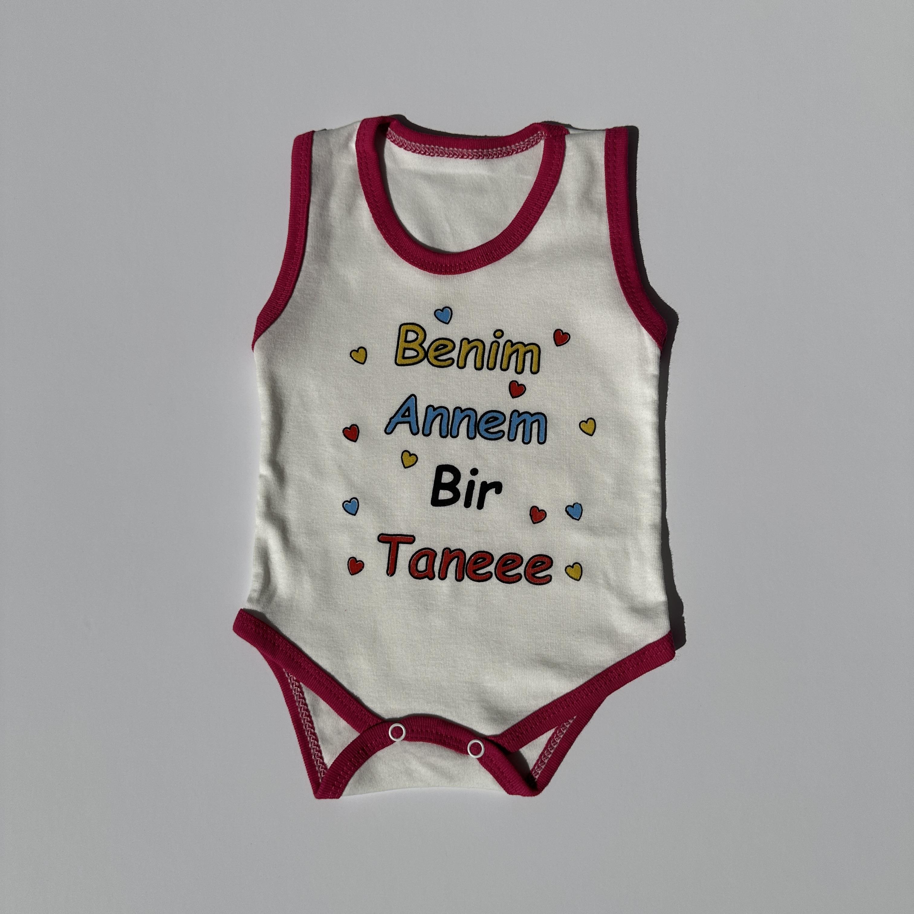 Baskılı Çıtçıtlı Badi 0-12 Ay
