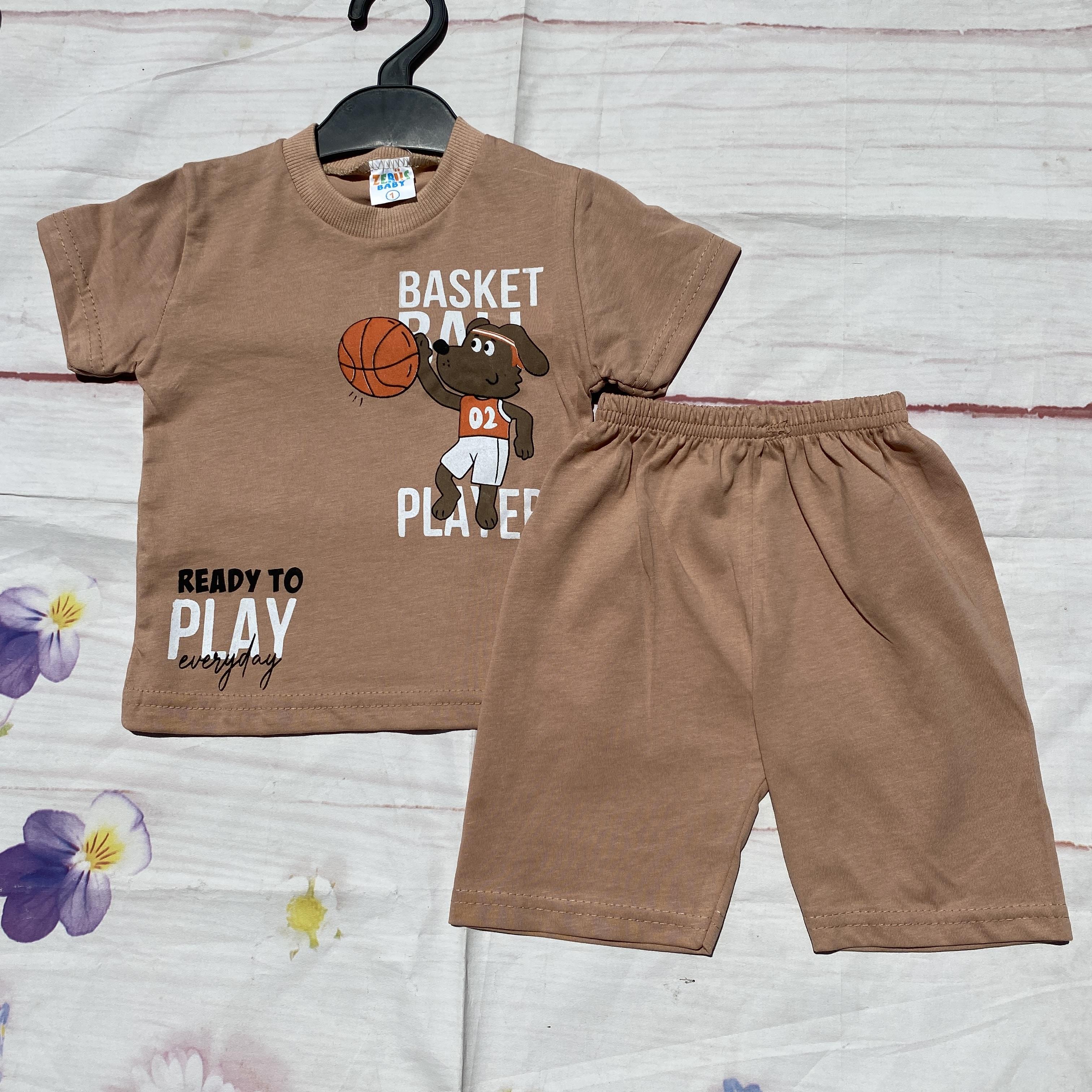 Baskılı Şort Takımı 6-18 Ay