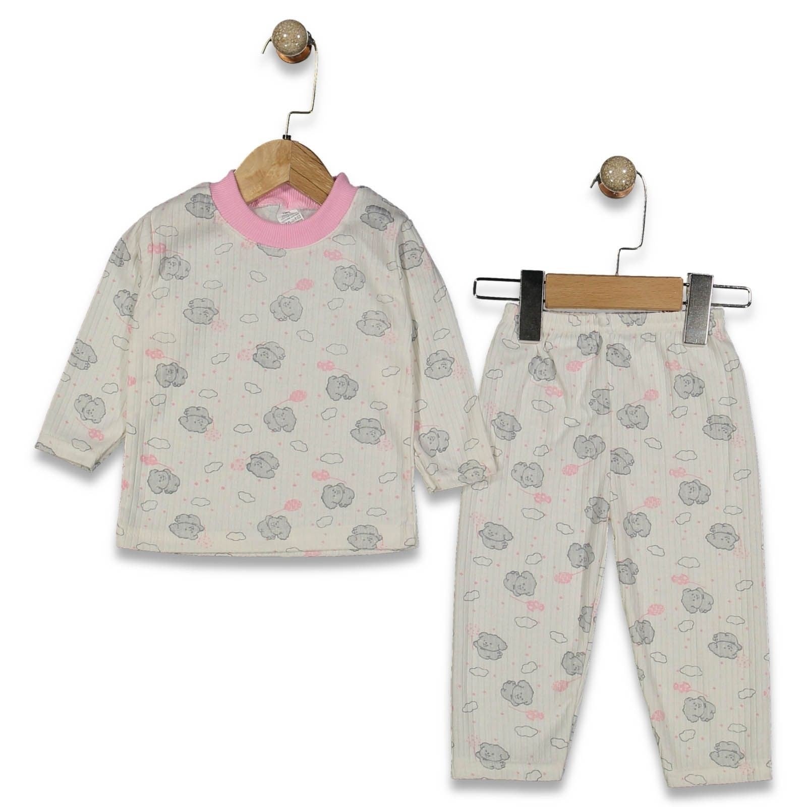 Fitilli Casper Desen Pijama Takımı 9-12-18 Ay