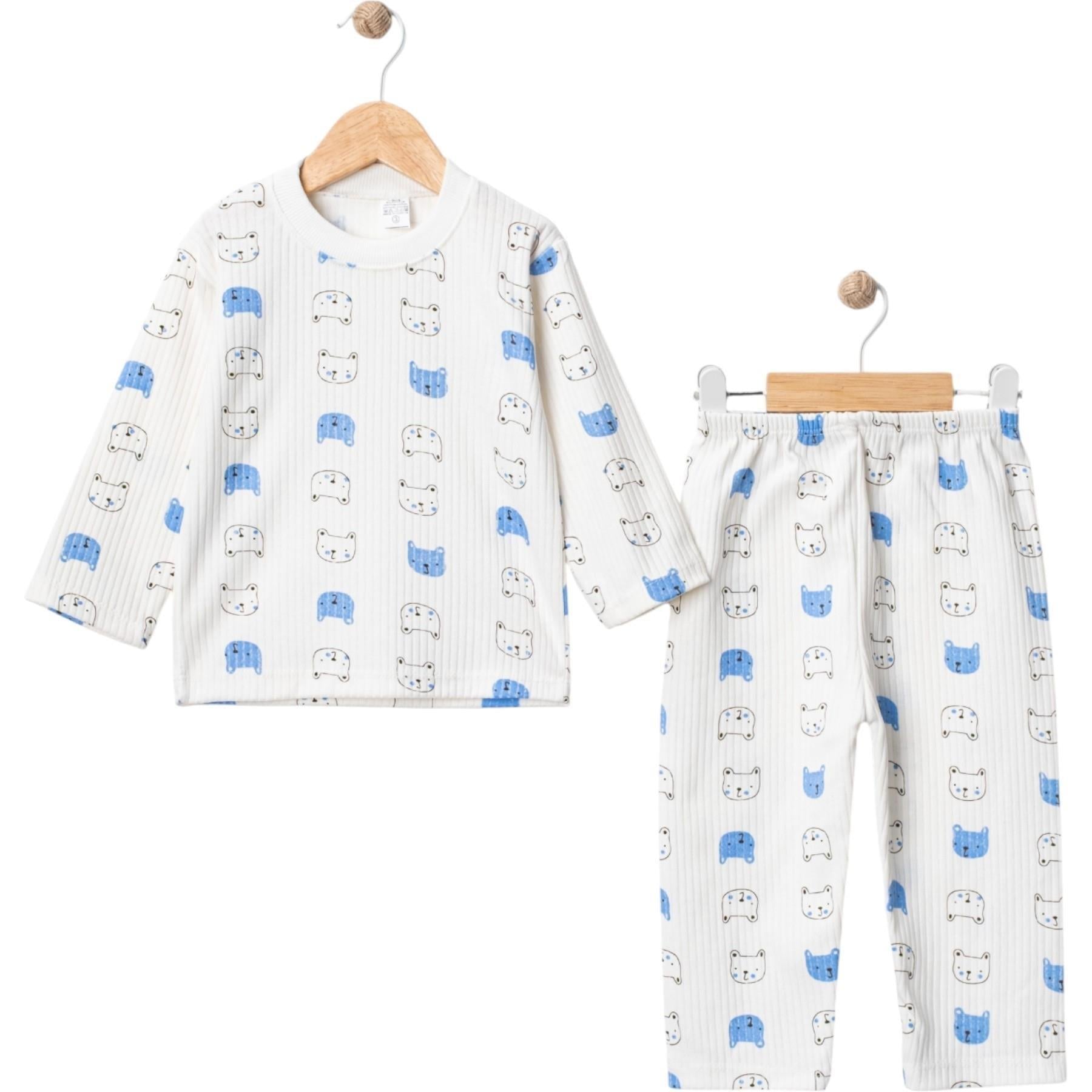 Fitilli Kedili Pijama Takımı 9-12-18 Ay