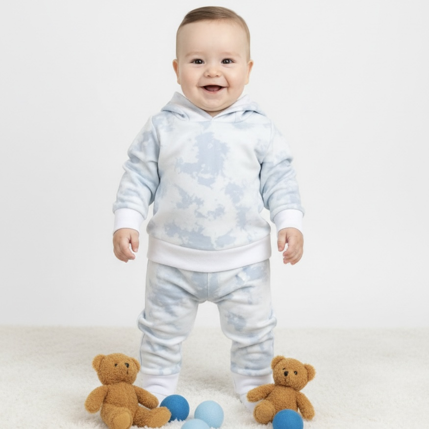 Kapşonlu Kışlık Bebek Takımı