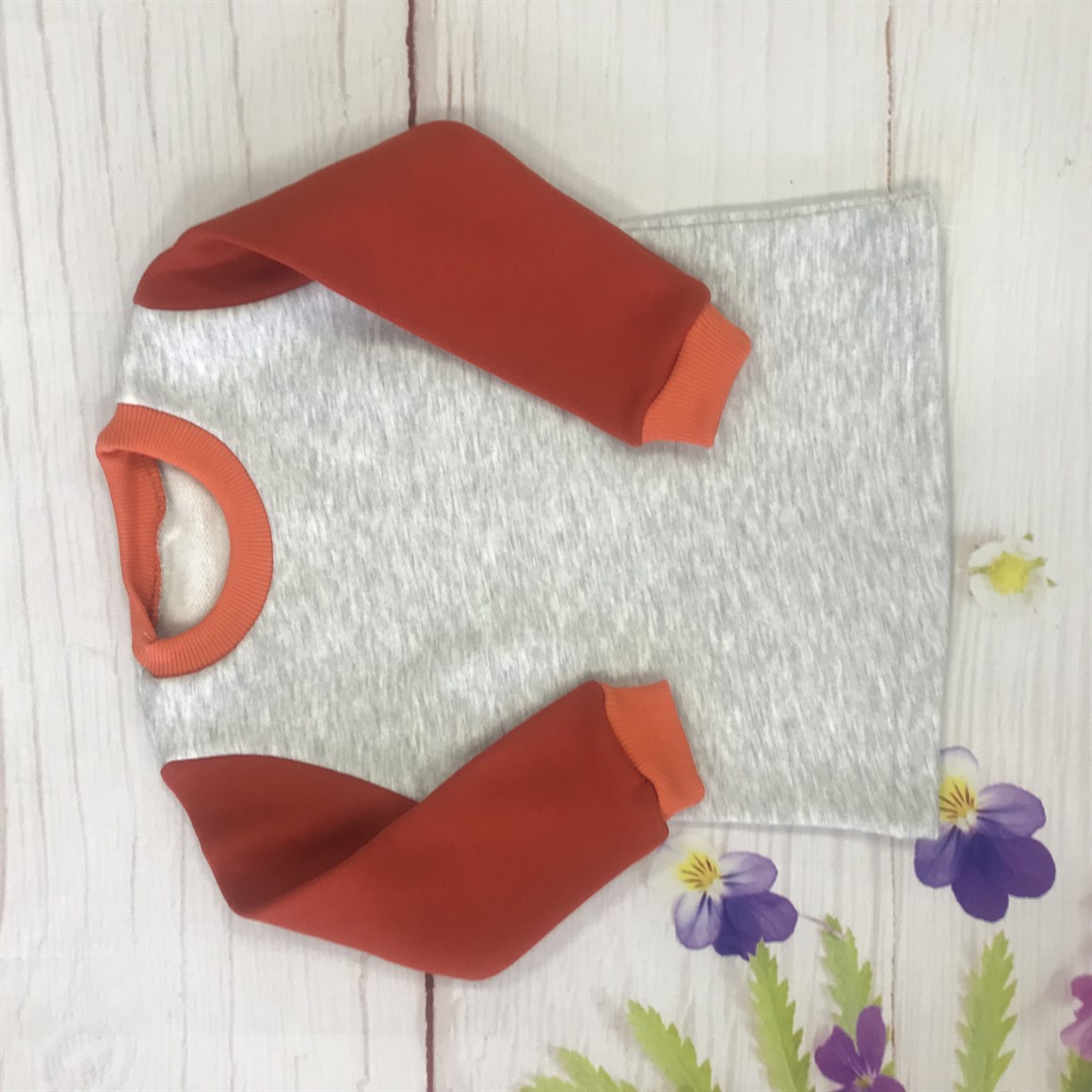 Kışlık 3 İplik Şardonlu Bebek Tek Üst