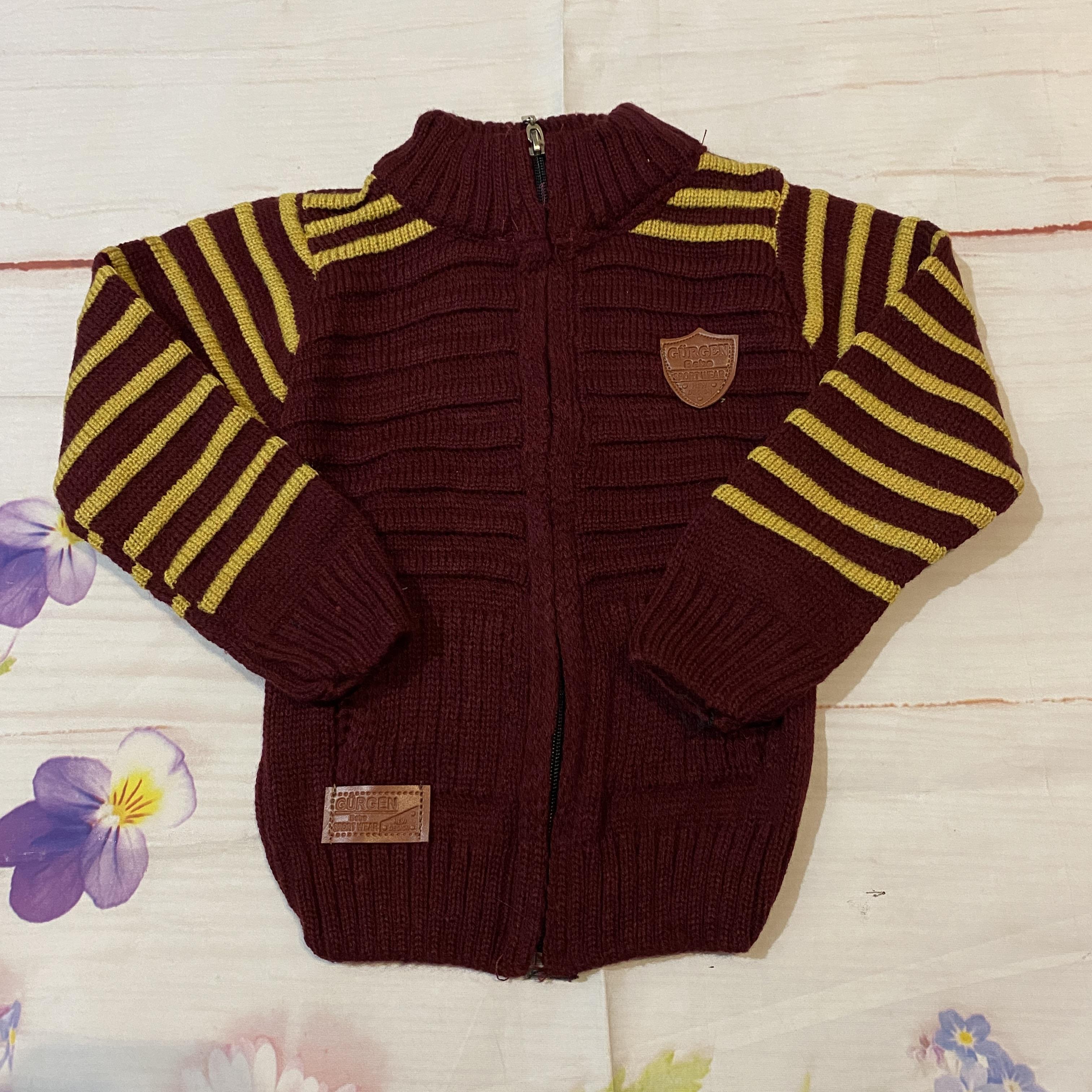 Kışlık Fermuarlı Bebek Çocuk Hırka