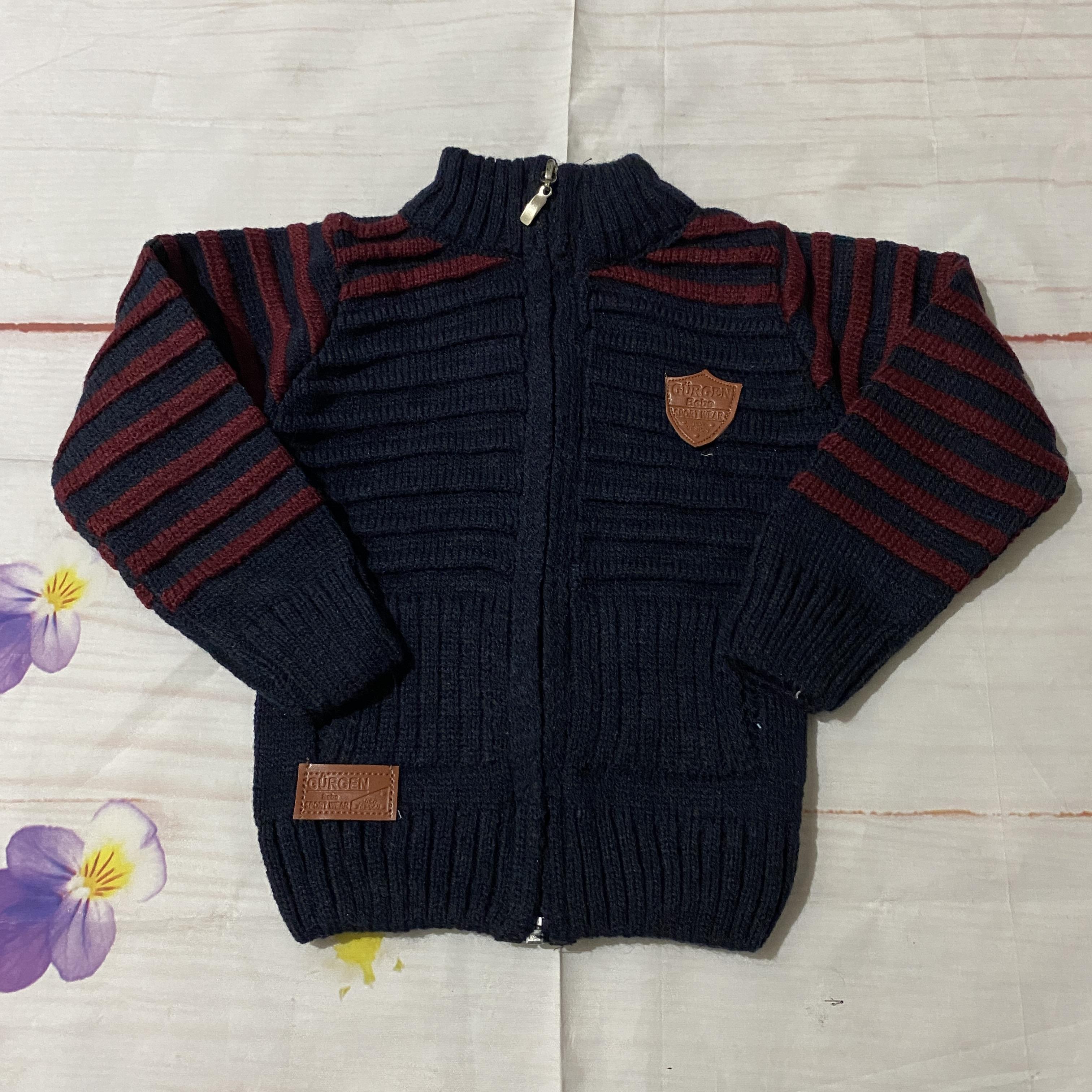 Kışlık Fermuarlı Bebek Çocuk Hırka