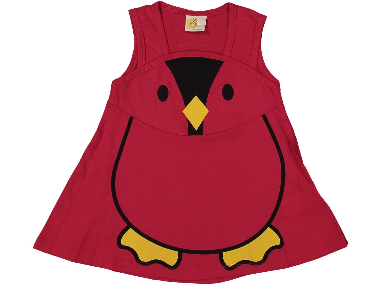 Penguen Baskılı Bebek Elbise