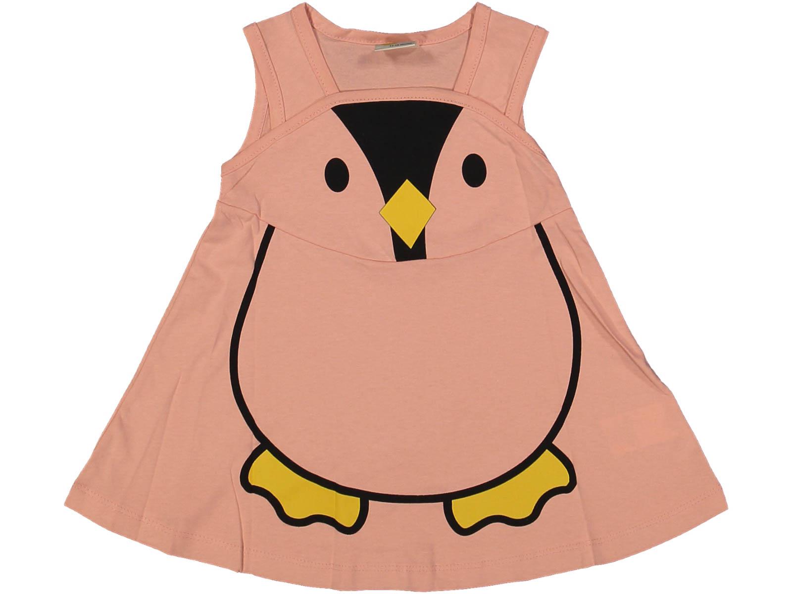 Penguen Baskılı Bebek Elbise