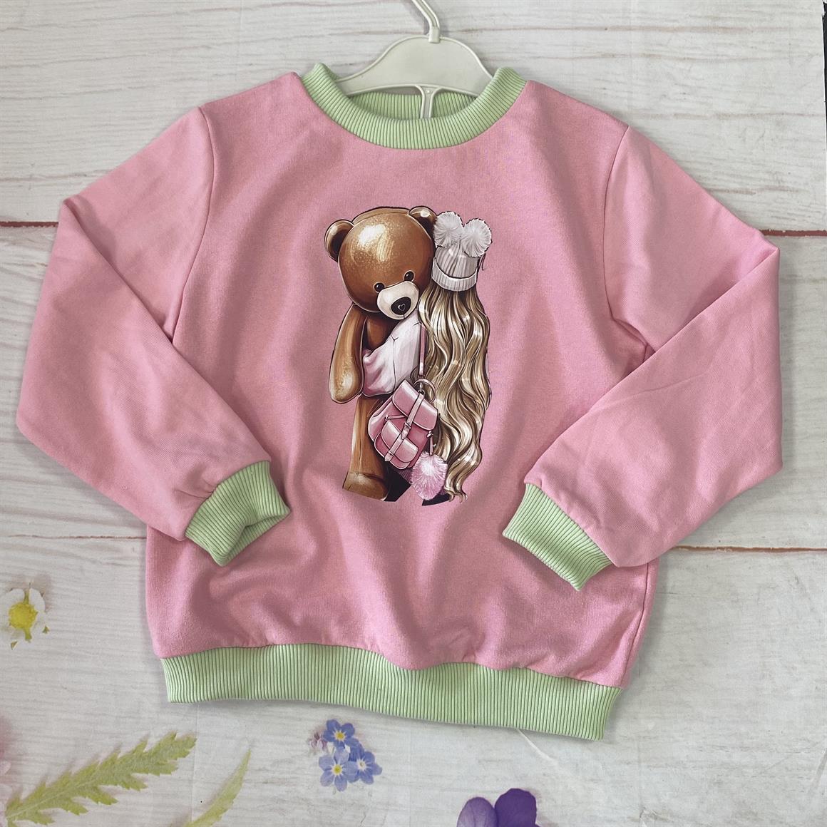 Şardonlu İki İplik Bebek Çocuk Sweatshirt