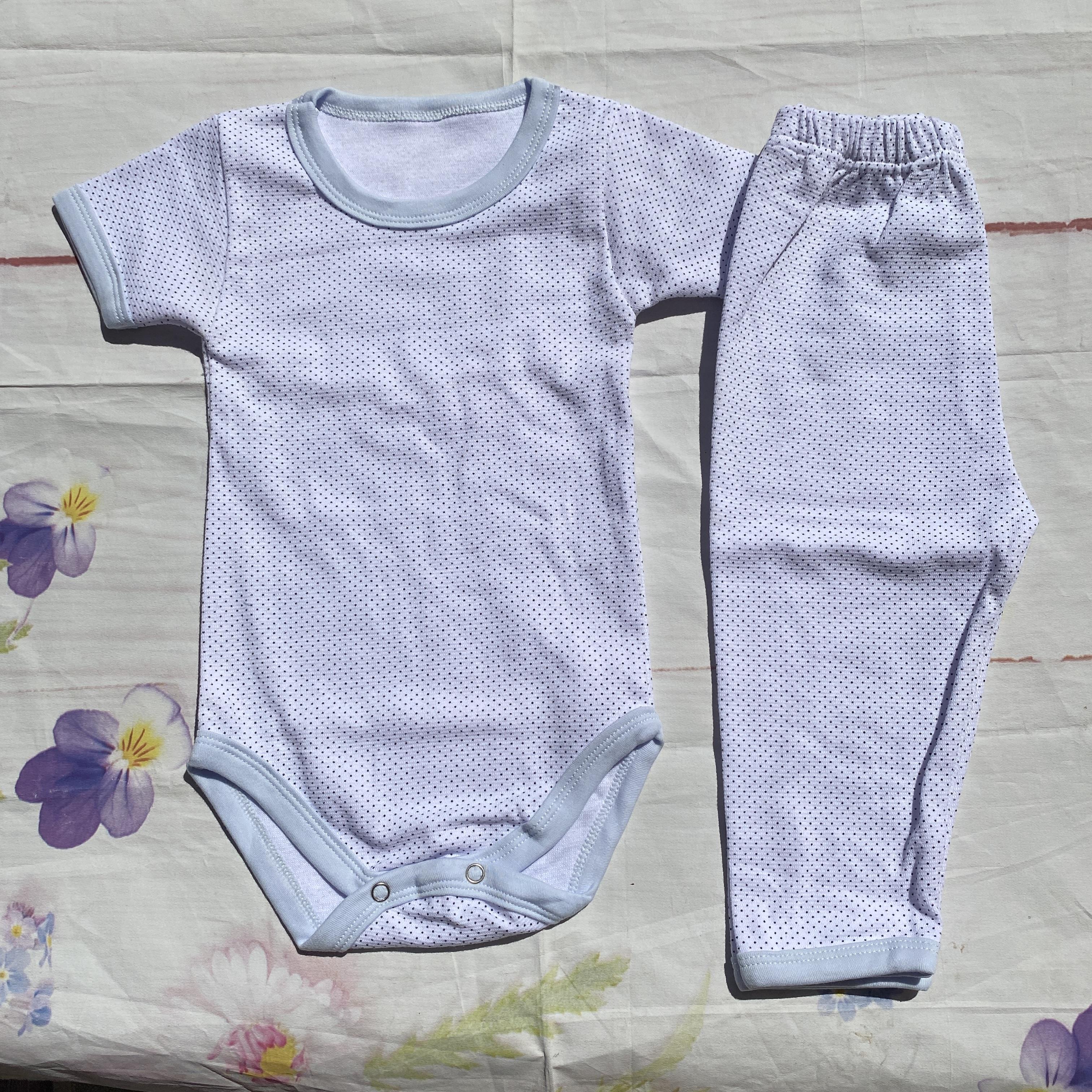 Siyah Noktalı Body Seti 3-6 Ay