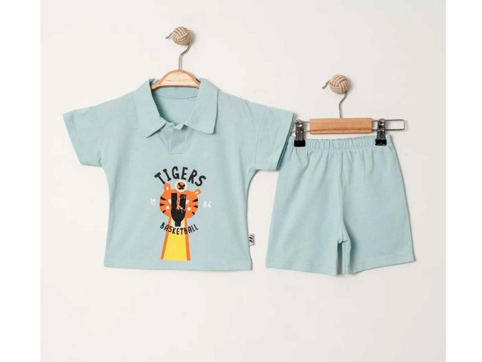 Tiger Bebek Polo Yaka Şort Takımı