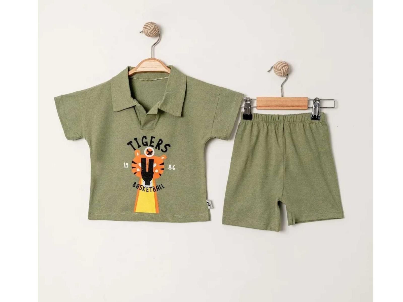 Tiger Bebek Polo Yaka Şort Takımı