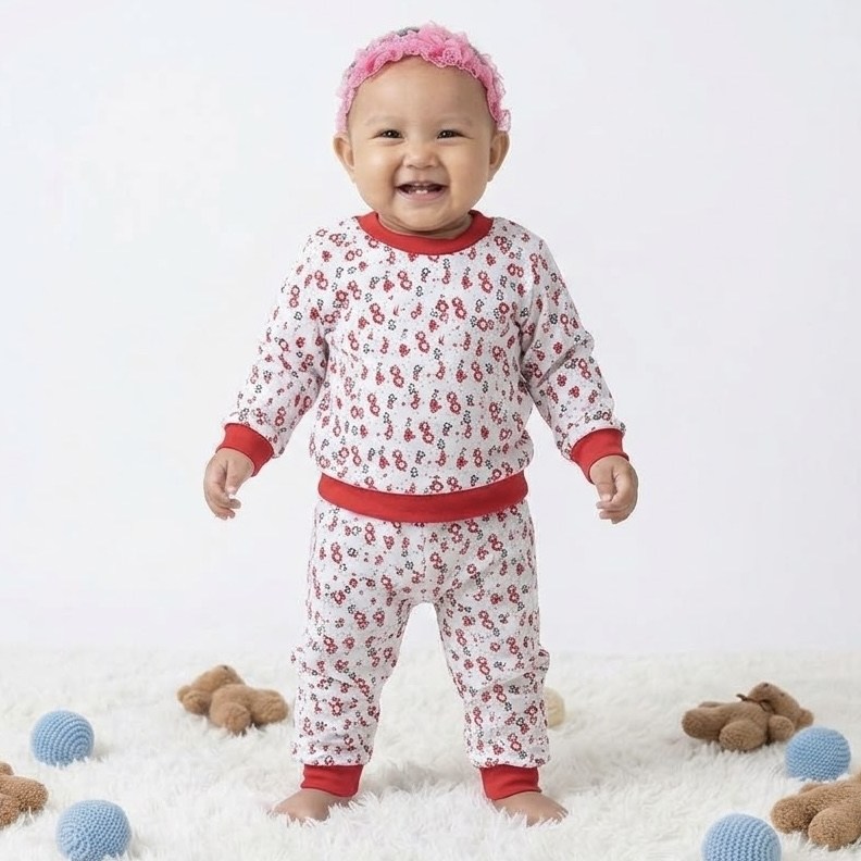 Üç İplik Kışlık Bebek Takımı 3 Ay