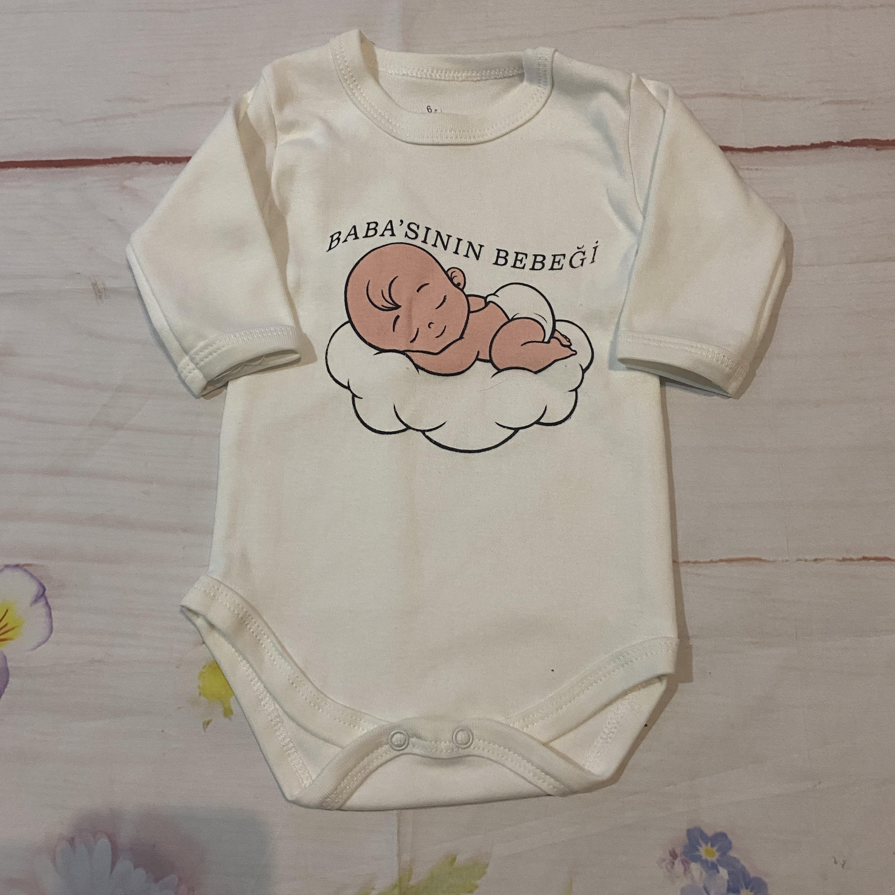 Uzun Kollu Çıtçıtlı Bebek Body
