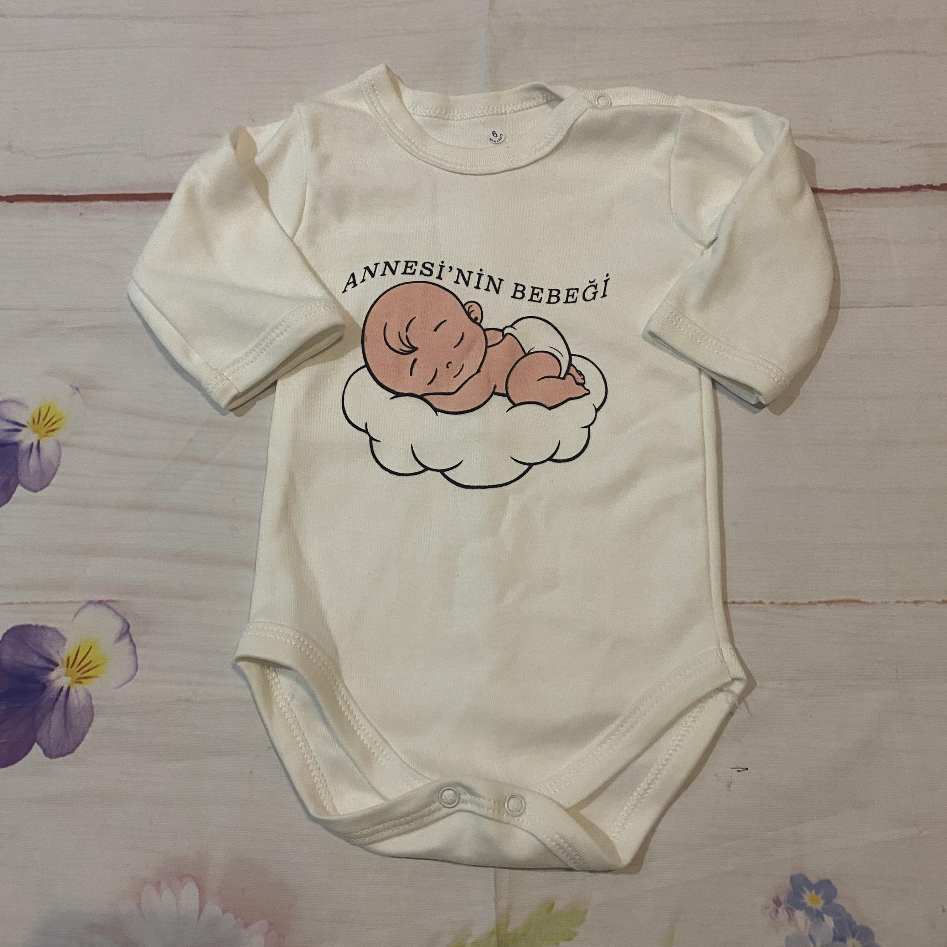 Uzun Kollu Çıtçıtlı Bebek Body