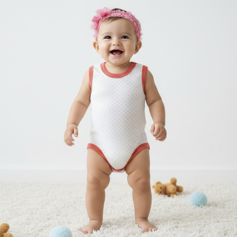 Yazlık Çıtçıtlı Bebek Atlet Body