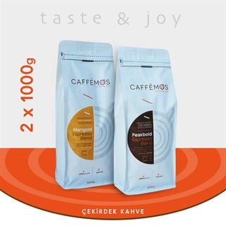 Caffèmos Duo Blend Kahve Paketi (Çekirdek Kahve) - 2 x 1000 Gr