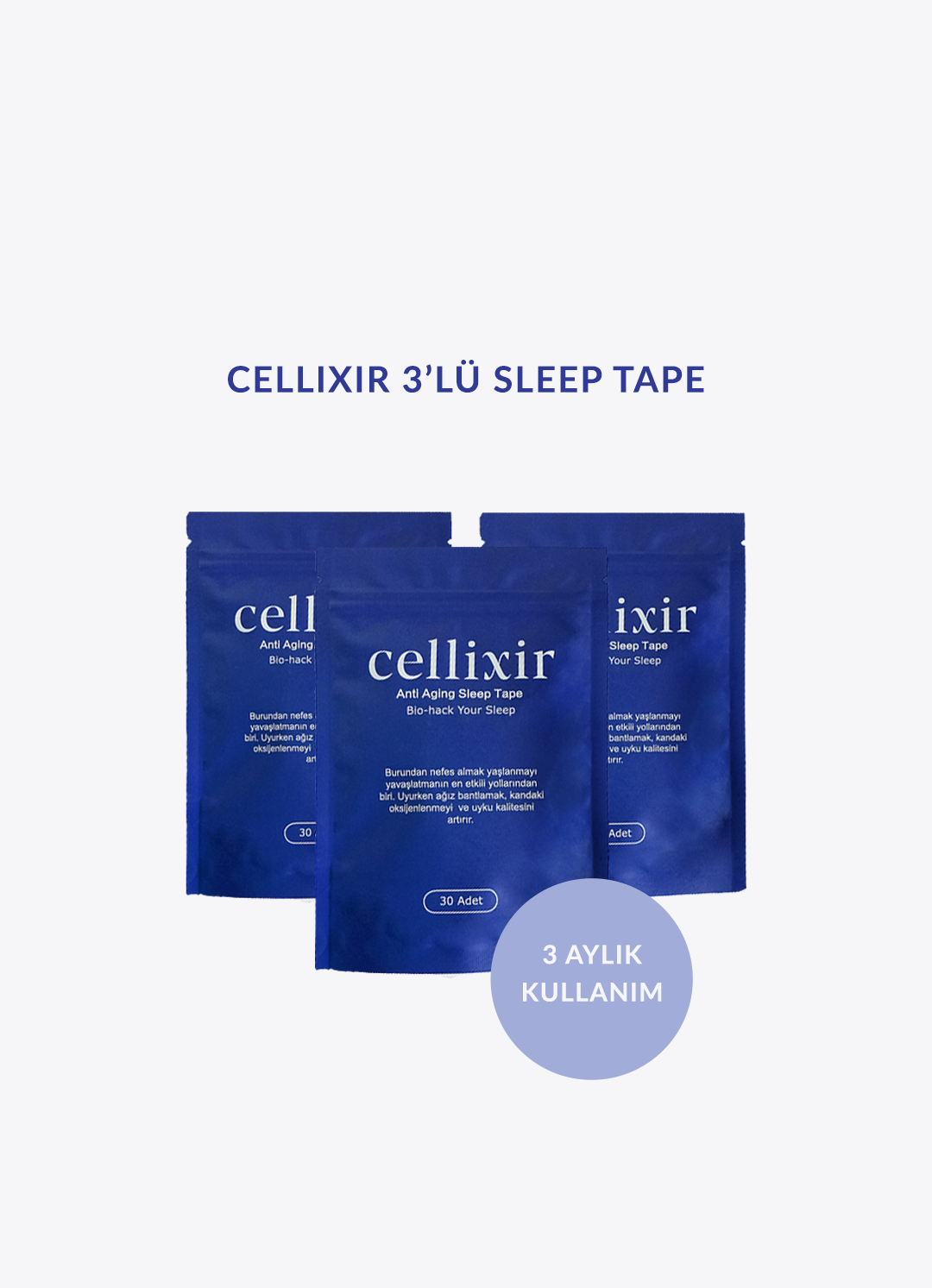  Cellixir Anti Aging 3'lü Sleep Tape Set
