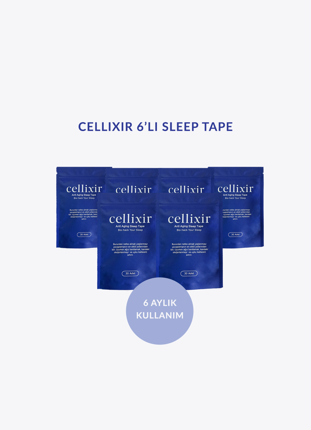 Cellixir Anti Aging 6'lı Sleep Tape Set