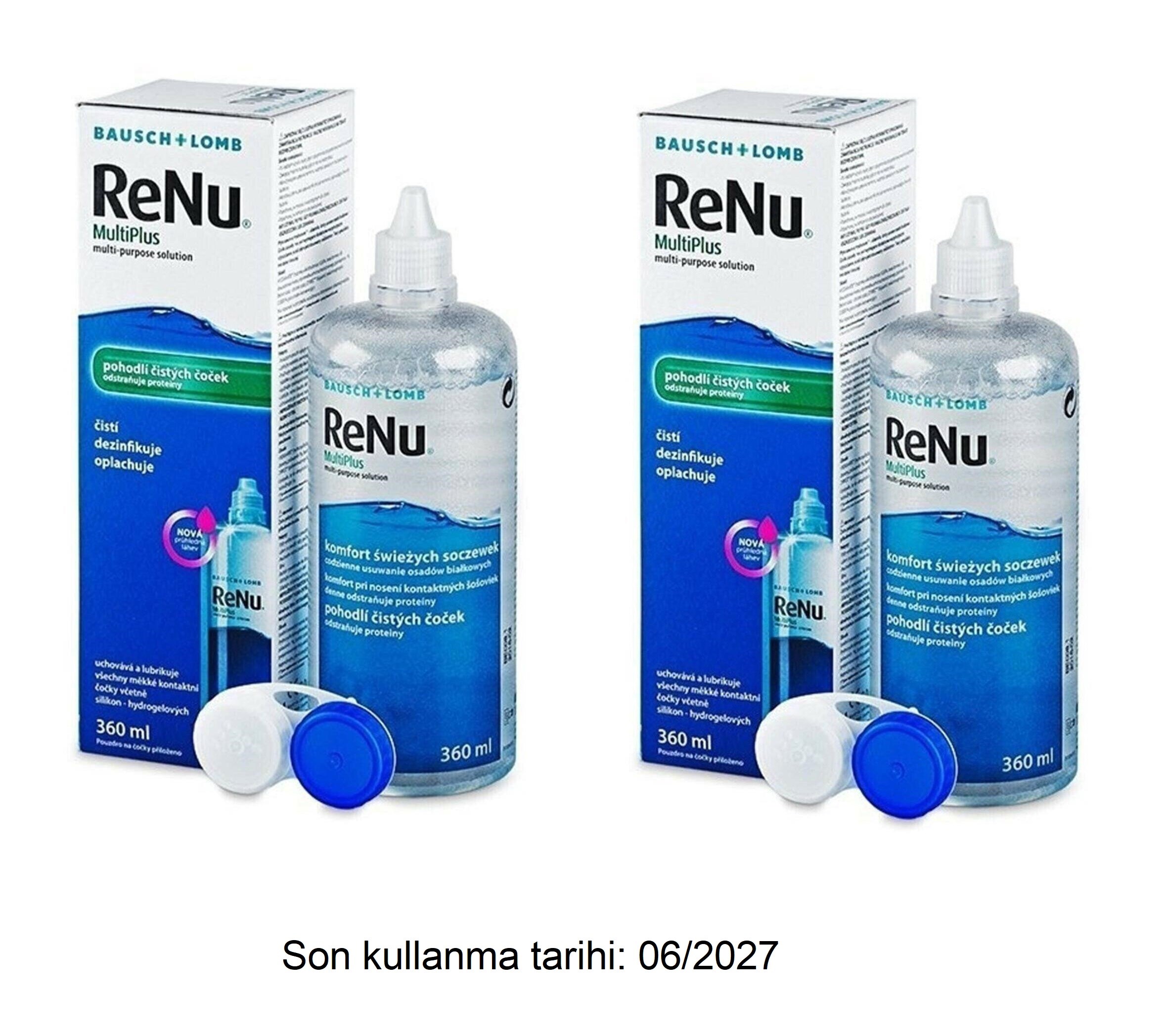 Renu Multiplus Çok Amaçlı Lens Solüsyonu 360 ml 2'li Paket