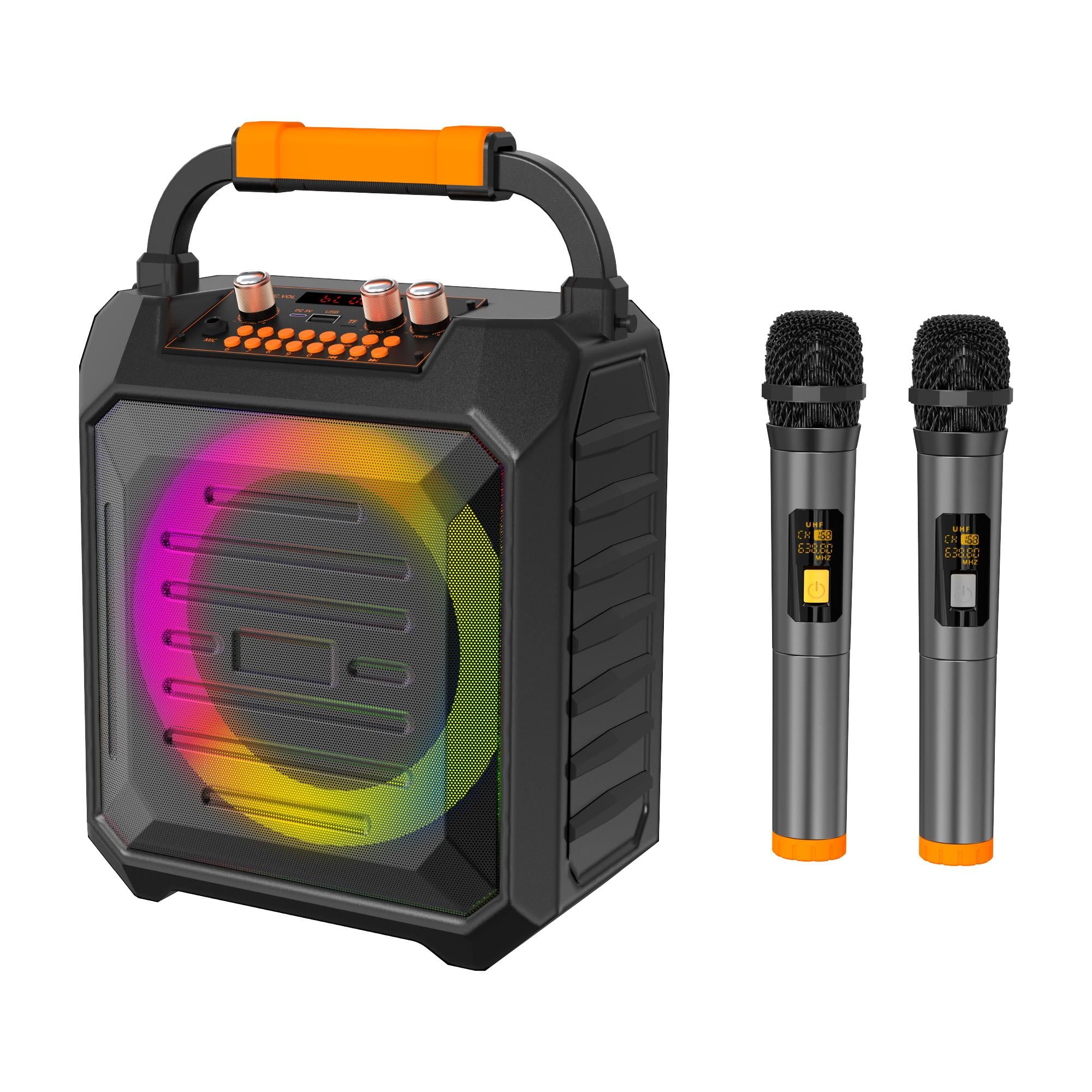 Jwin BK-702 Çift Mikrofonlu Hoparlör - Siyah