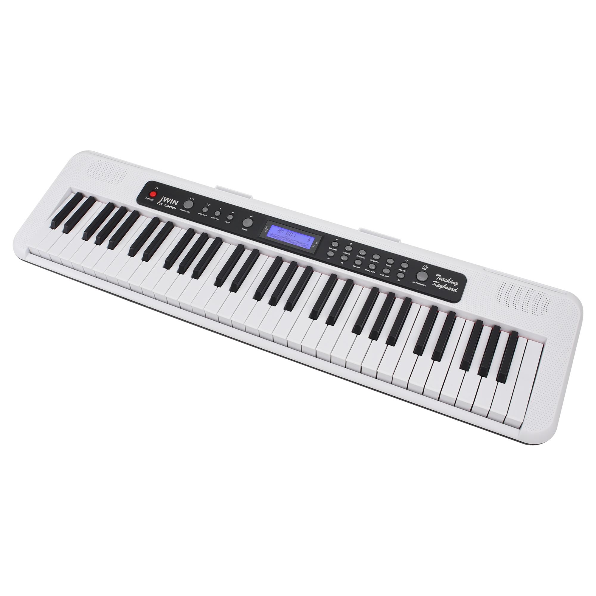 Jwin CTK-3000 61 Tuş Hassasiyetli Org (5 Oktav) - Beyaz