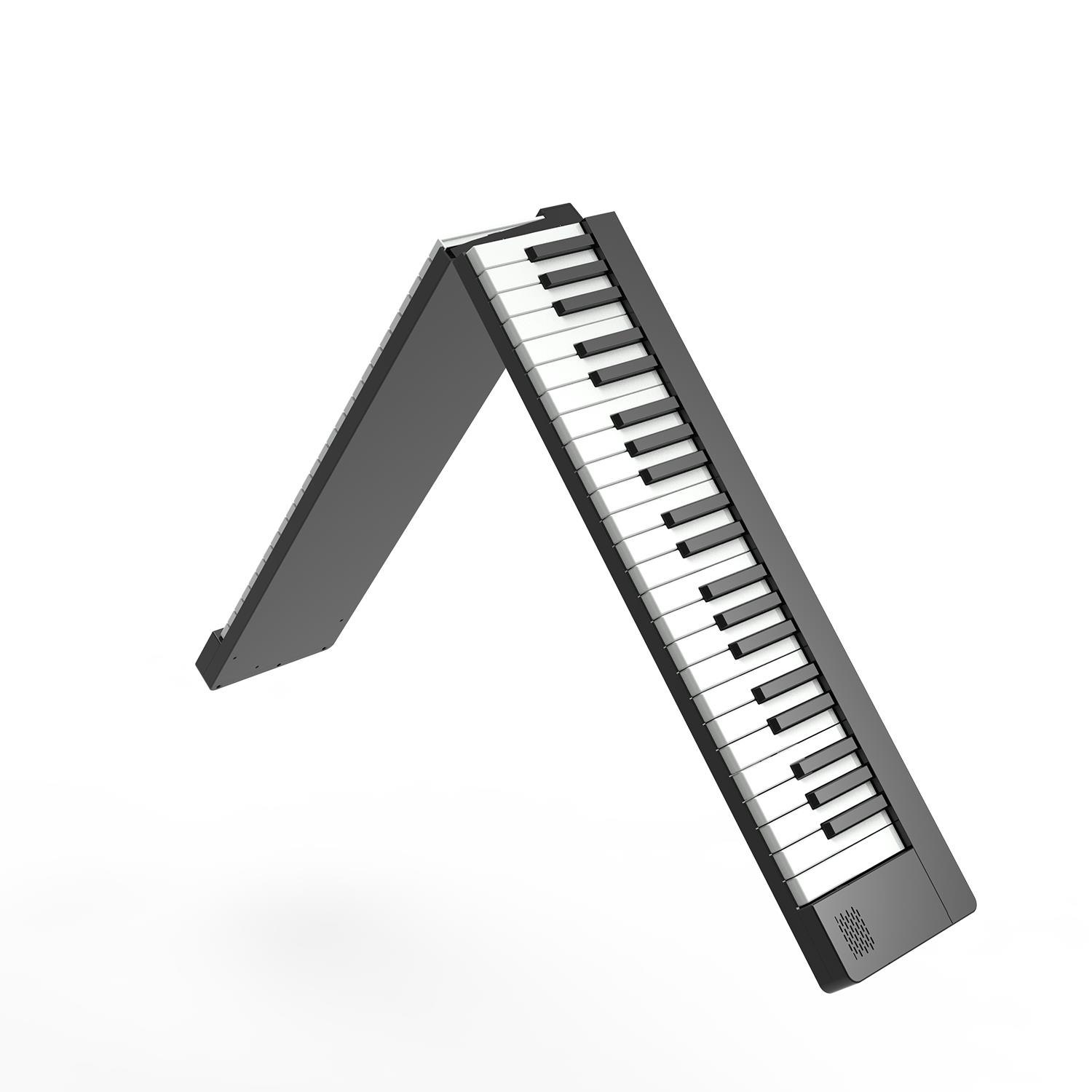 Jwin JDP-8800 Katlanabilir Tuş Hassasiyetli Bluetooth + Şarjlı Piyano - Siyah