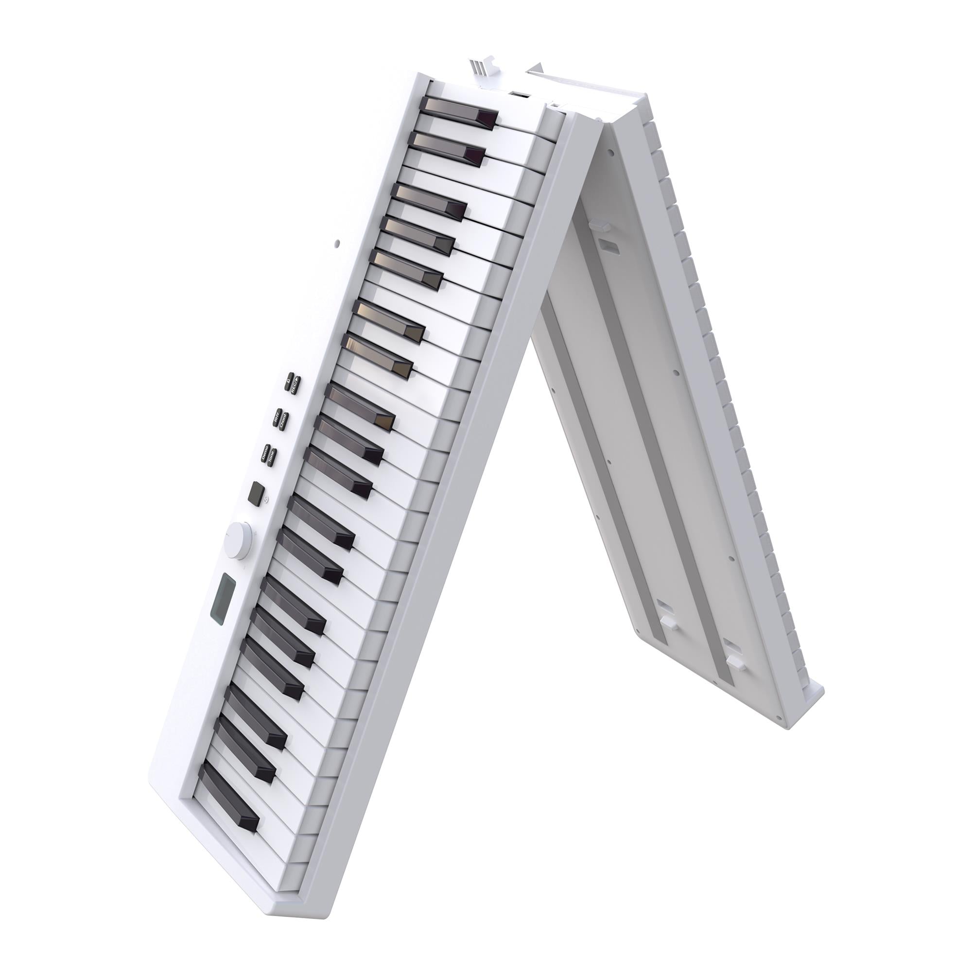 Jwin JDP-8830 Tuş Hassasiyetli Katlanabilir Bluetooth + Şarjlı Piyano - Beyaz