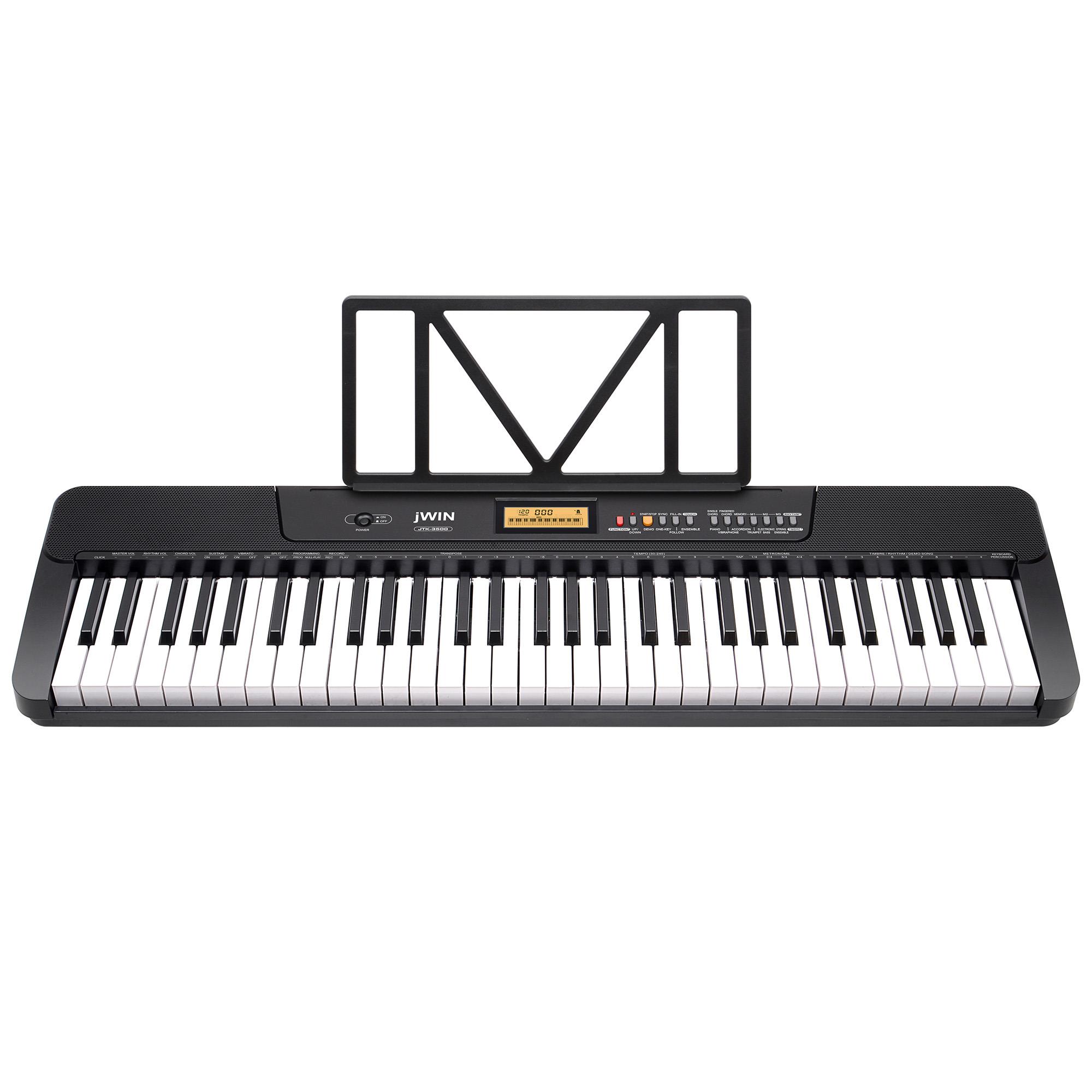 Jwin JTK-3500 61 Tuş Hassasiyetli 5 Oktav Org Seti - Siyah