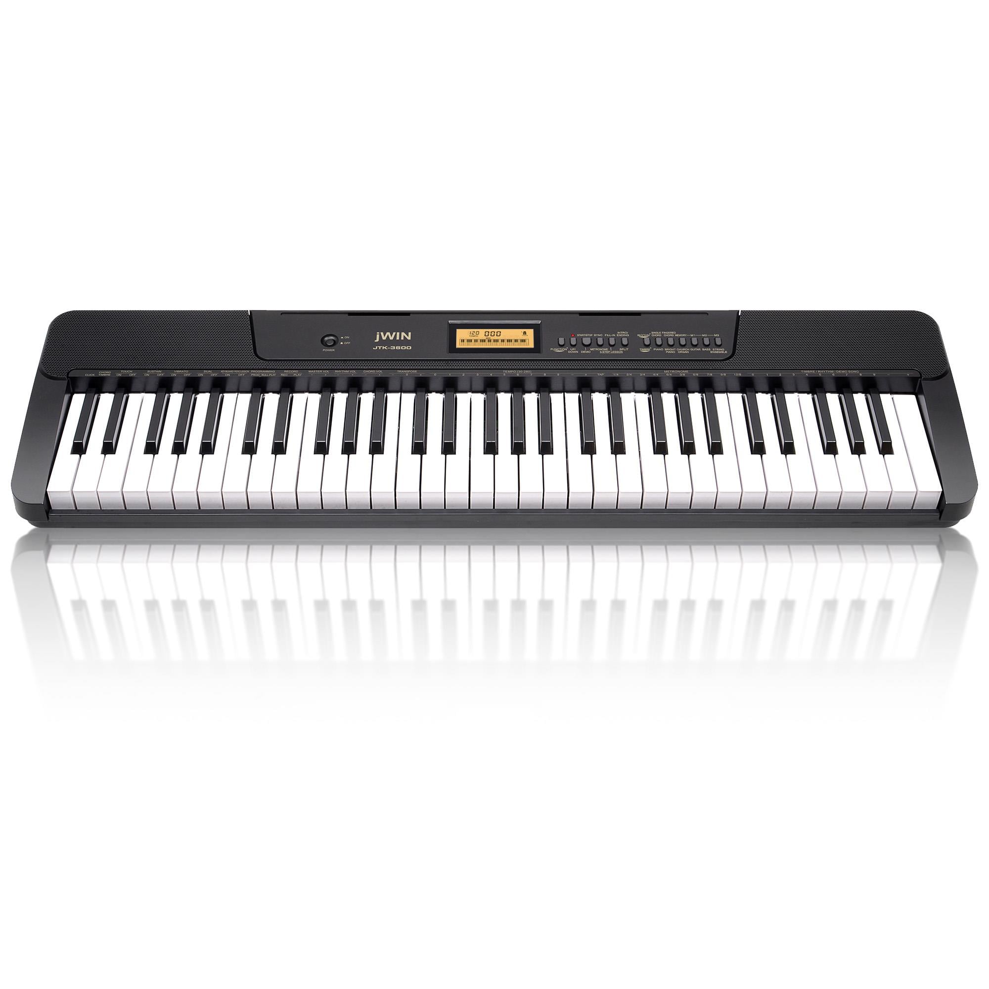 Jwin JTK-3600 61 Tuş Hassasiyetli 5 Oktav Org - Siyah