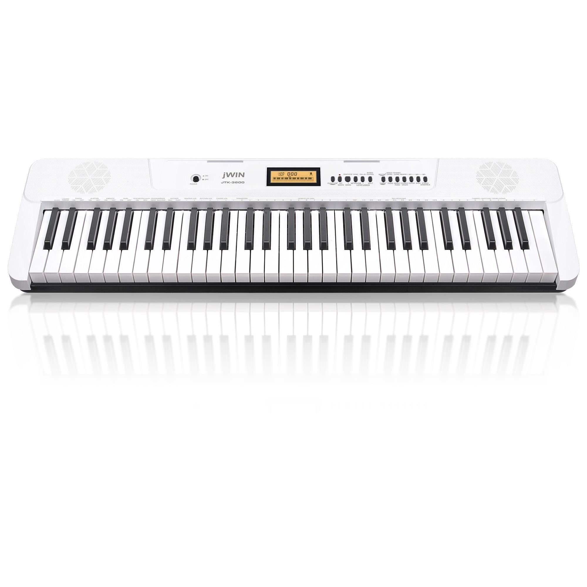 Jwin JTK-3600 61 Tuş Hassasiyetli 5 Oktav Org Seti - Beyaz